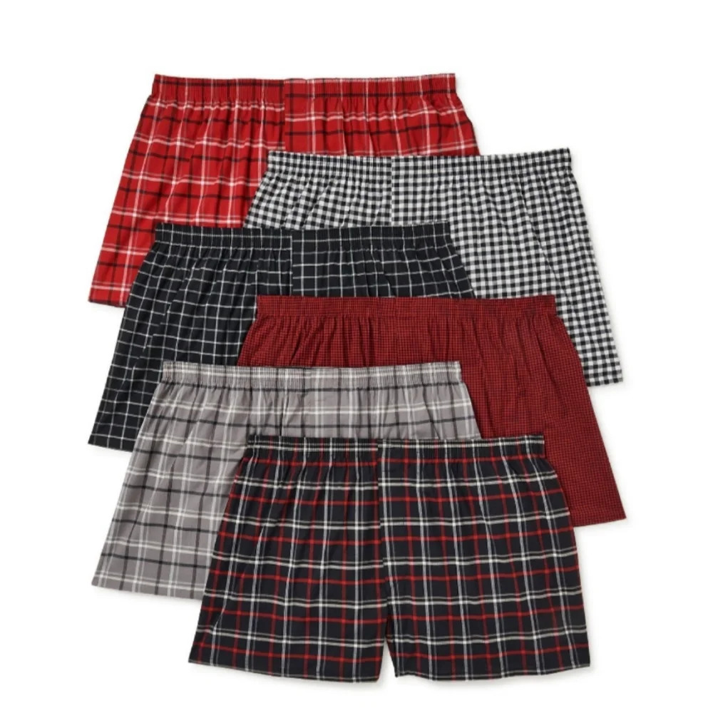 George Men's 6 Pack Woven Boxer George NWT Underwear